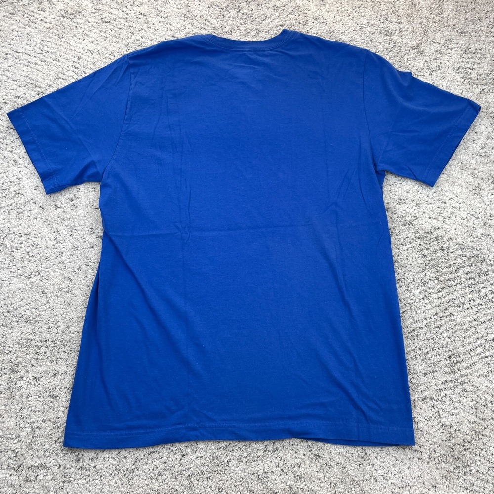 Nike T-Shirt Mens Large Go Like Hell Graphic Tee Horns Running Blue Short Sleeve - Picture 3 of 7
